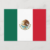 Briefkaart Mexico-vlag (Voorkant)