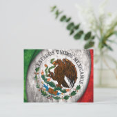 Briefkaart Mexico-vlag (Staand voorkant)