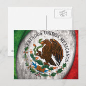 Briefkaart Mexico-vlag (Voorkant / Achterkant)