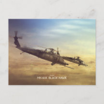 Briefkaart MH-60K Black Hawk