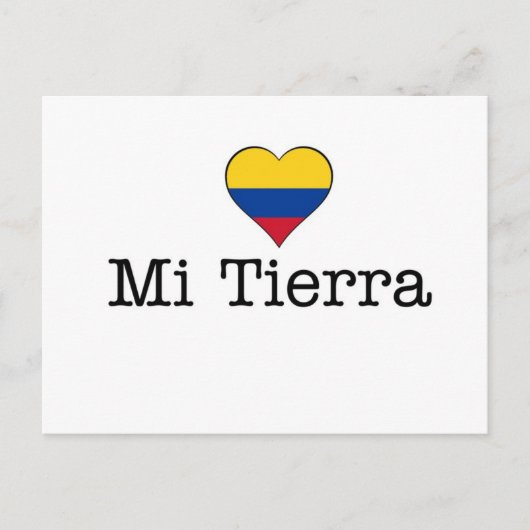 Briefkaart Mi Tierra Colombia (Voorkant)