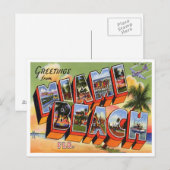 Briefkaart Miami Beach (Voorkant / Achterkant)