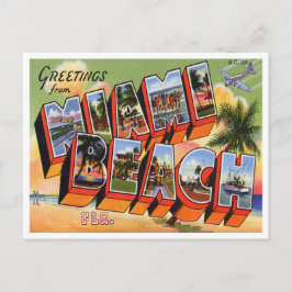  Briefkaart Miami Beach