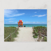 Briefkaart Miami Beach Life Guard Station (Voorkant)
