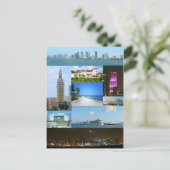 Briefkaart Miami Monuments, Florida, VS (Staand voorkant)