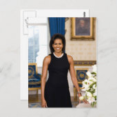 Briefkaart Michelle Obama (Voorkant / Achterkant)