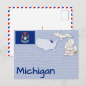 Briefkaart "Michigan" (Voorkant / Achterkant)