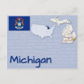 Briefkaart "Michigan" (Voorkant)