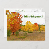 briefkaart "MICHIGAN KOMT TOT LEVEN MET LEVENDIGE  (Voorkant / Achterkant)