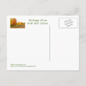 briefkaart "MICHIGAN KOMT TOT LEVEN MET LEVENDIGE  (Achterkant)