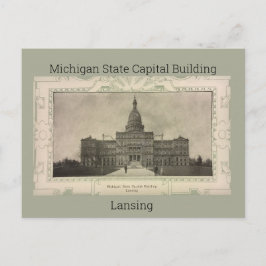 Briefkaart Michigan State Capital Building (1908)