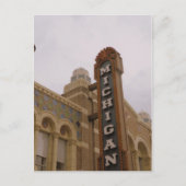 Briefkaart Michigan Theater (Voorkant)
