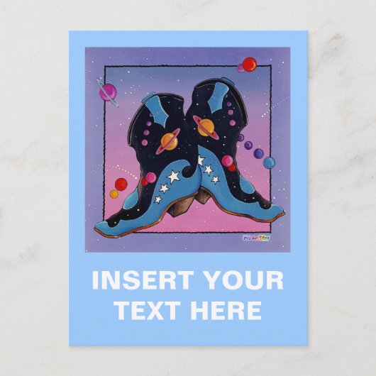 Briefkaart - Midnight Cowboy Boots (Voorkant)