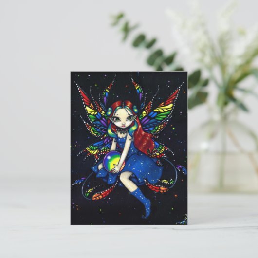 briefkaart "Midnight Rainbow" (Staand voorkant)