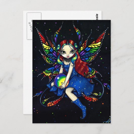 briefkaart "Midnight Rainbow" (Voorkant / Achterkant)