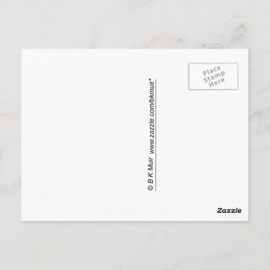 Briefkaart - Mijn haar wordt kroeshaar... (Achterkant)