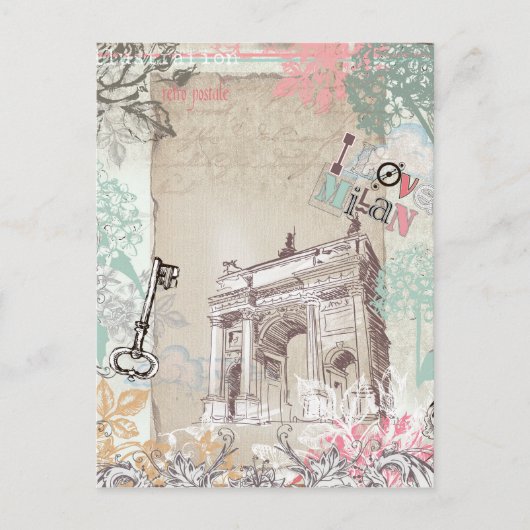  Briefkaart Milaan (Voorkant)