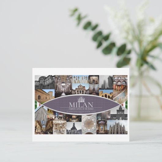 Briefkaart Milaan (Staand voorkant)
