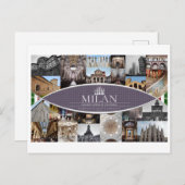 Briefkaart Milaan (Voorkant / Achterkant)