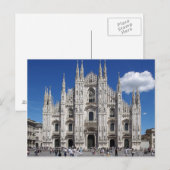 Briefkaart Milanese kathedraal, Piazza Duomo, Ital (Voorkant / Achterkant)