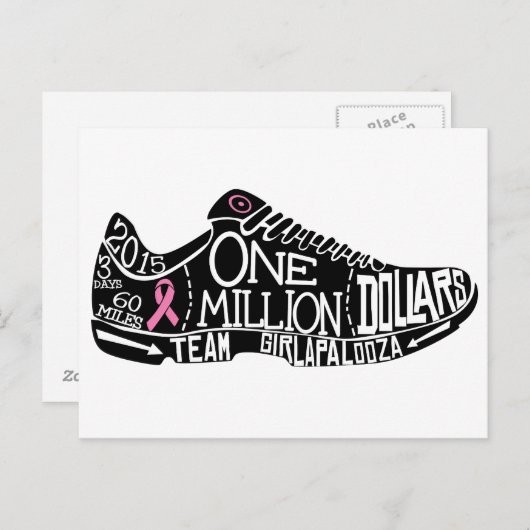 Briefkaart miljoen dollar (Voorkant / Achterkant)