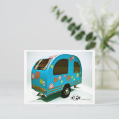 Briefkaart Mini Bike Camper (Staand voorkant)