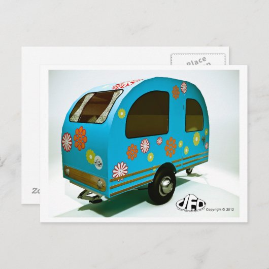 Briefkaart Mini Bike Camper (Voorkant / Achterkant)