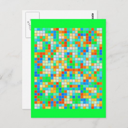Briefkaart-Misc/Abstract-Mozaïeken 11 Briefkaart (Voorkant / Achterkant)