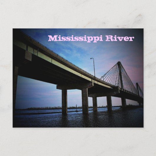 Briefkaart Mississippi (Voorkant)