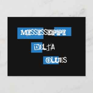 Briefkaart Mississippi Delta Blues