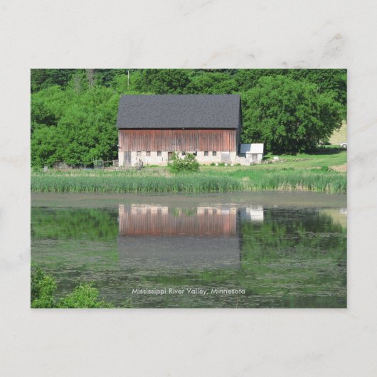 Briefkaart Mississippi River Valley (Voorkant)