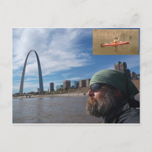 Briefkaart Missouri, Paddle (Voorkant)