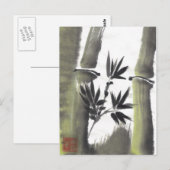 Briefkaart Misty Bamboo (Voorkant / Achterkant)