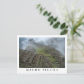 briefkaart "Misty Machu Picchu" (Staand voorkant)