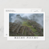 briefkaart "Misty Machu Picchu" (Voorkant / Achterkant)