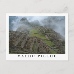 briefkaart "Misty Machu Picchu"