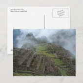 briefkaart "Misty Machu Picchu" (Voorkant / Achterkant)