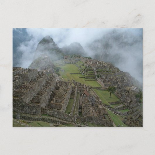 briefkaart "Misty Machu Picchu" (Voorkant)