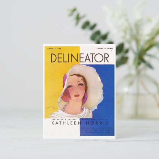 Briefkaart Mode Delineator Retro (11) (Staand voorkant)