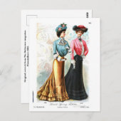 Briefkaart Mode Delineator Retro (6) (Voorkant / Achterkant)