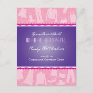 Briefkaart Mode Show