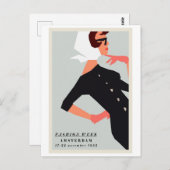 Briefkaart - Mode Week Amsterdam 1952 (Voorkant / Achterkant)