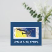 Briefkaart -  modelvliegtuig - Spook (Staand voorkant)