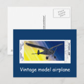 Briefkaart -  modelvliegtuig - Spook (Voorkant / Achterkant)