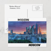 Briefkaart: "Modern Moskou" (afbeelding2) Briefkaart (Voorkant / Achterkant)