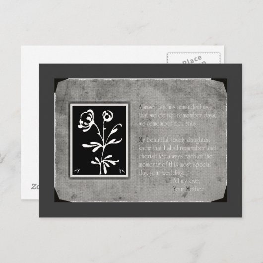 Briefkaart moeder-dochter (Voorkant / Achterkant)