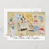 Briefkaart Moeder Dochter Aprons (Voorkant / Achterkant)