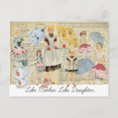 Briefkaart Moeder Dochter Aprons (Voorkant)