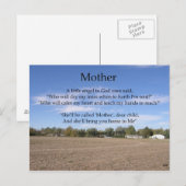 Briefkaart Moeder Poem (Voorkant / Achterkant)