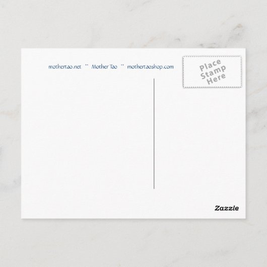 Briefkaart Moeder Tao (Achterkant)